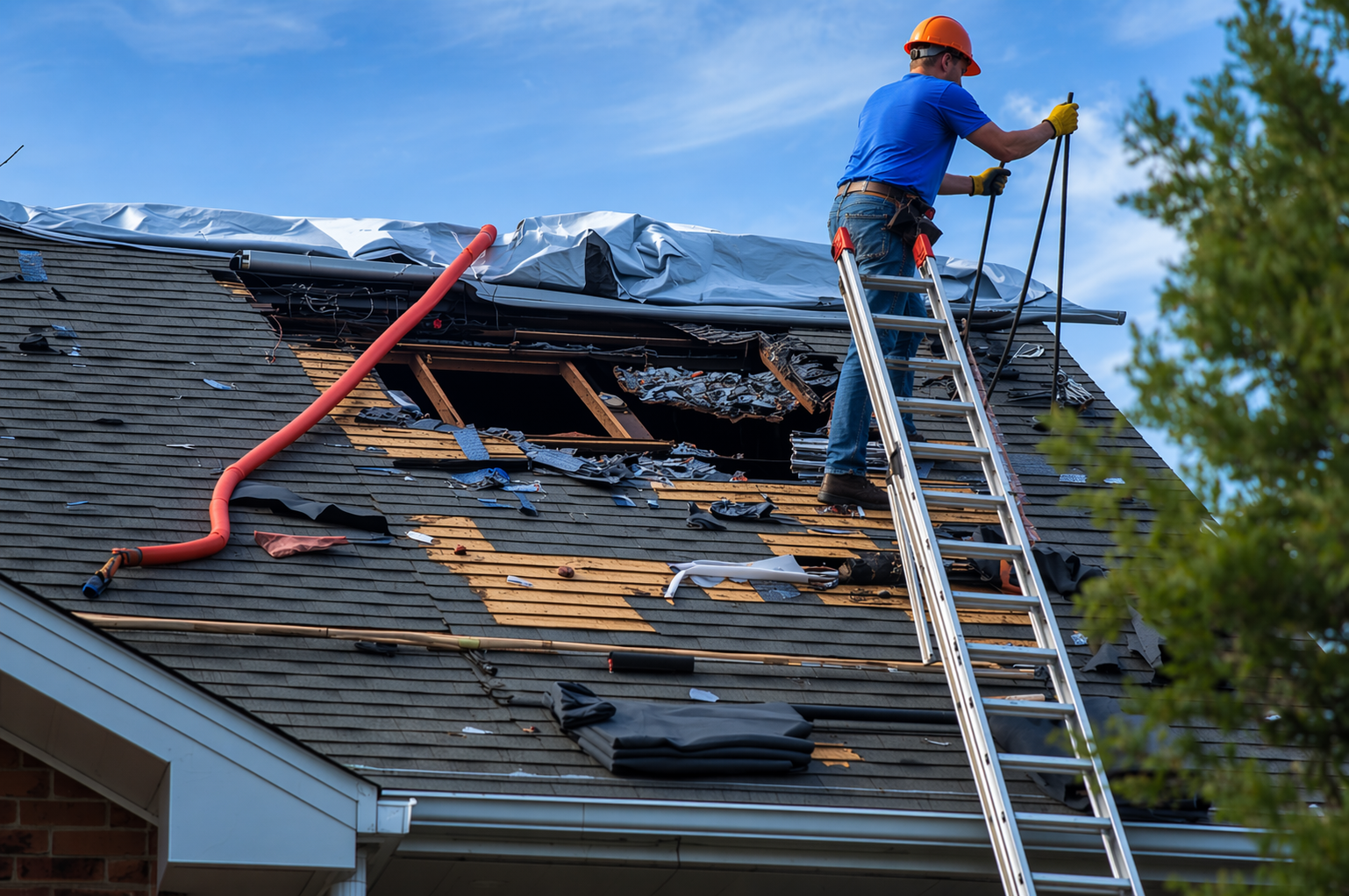 Réparation d’urgence toiture