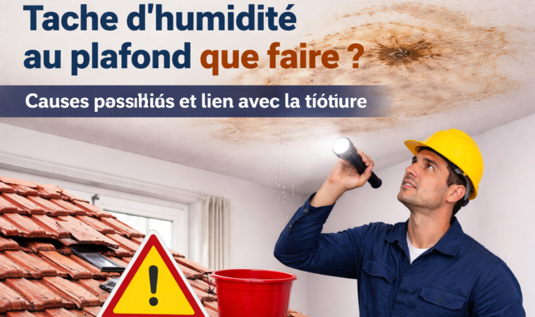 Tache d’humidité au plafond que faire