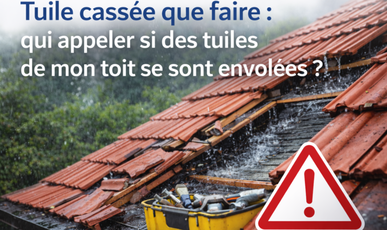 Tuile cassée que faire
