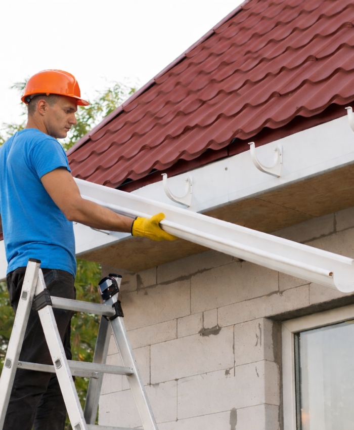 Installation de gouttières